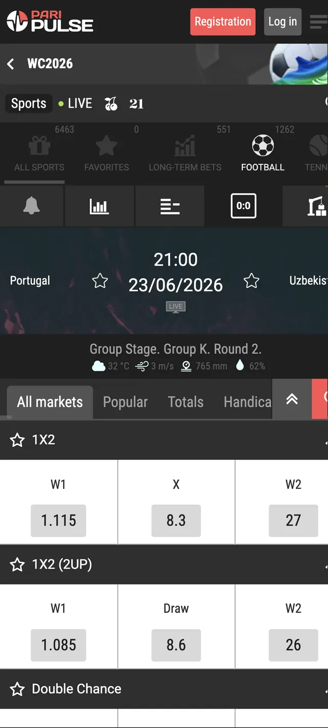 PariPulse Android app screen
